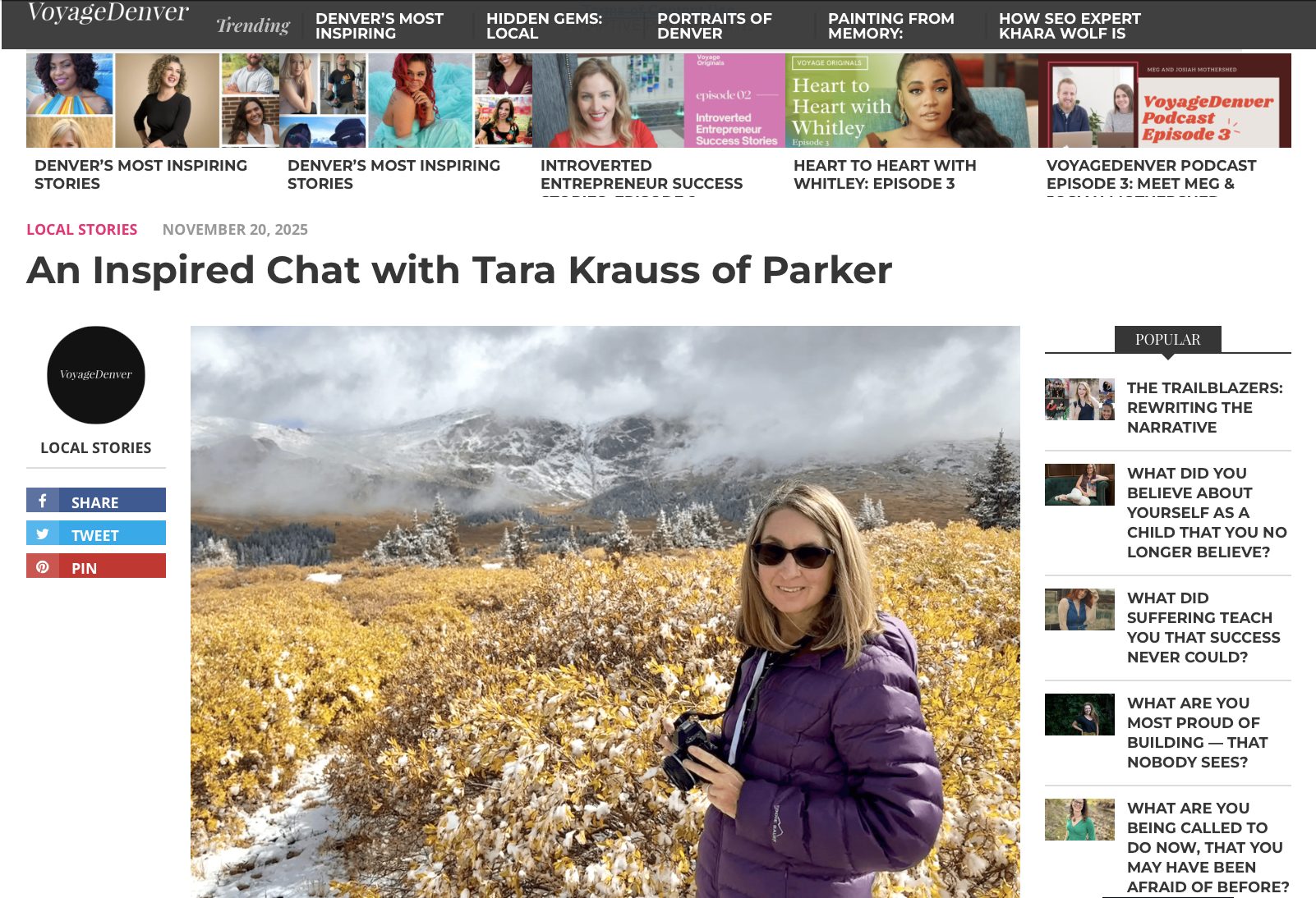 An Inspired Chat with Tara Krauss